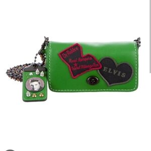 ISO coach elvis green dinkier , coach elvis rogue, tea rose necklace